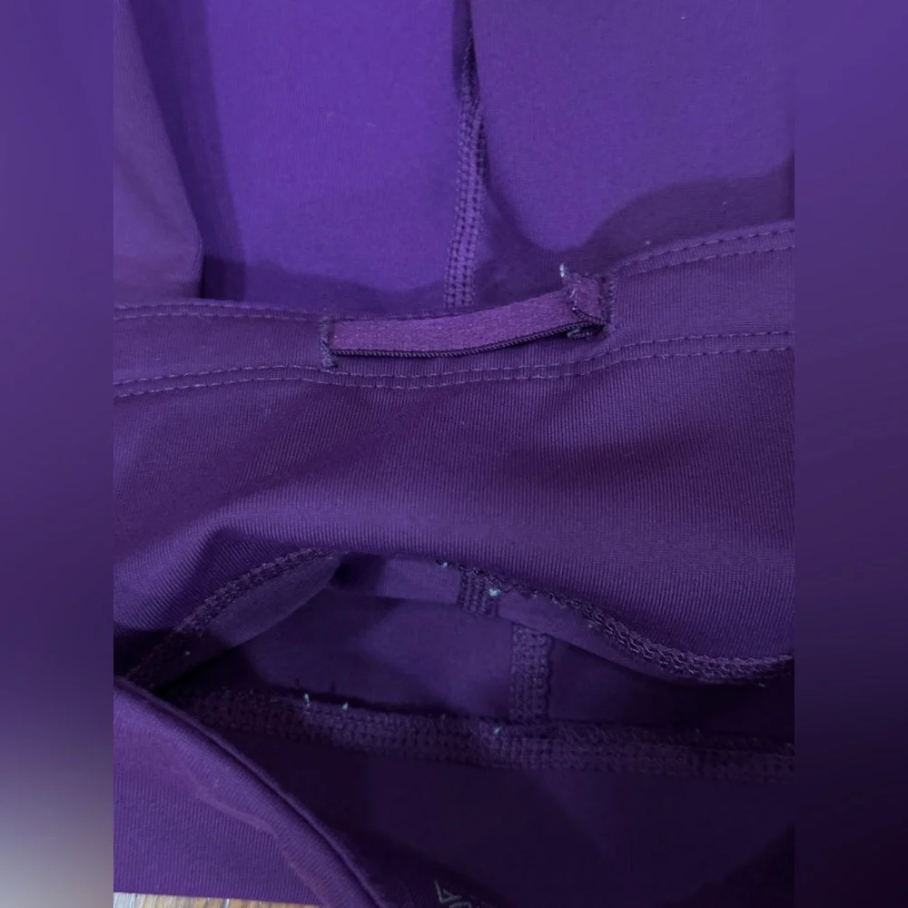 Kiava XS Purple Pocket Bike Shorts‎ 2.5” Inseam Grip Hem Athletic Running Yoga